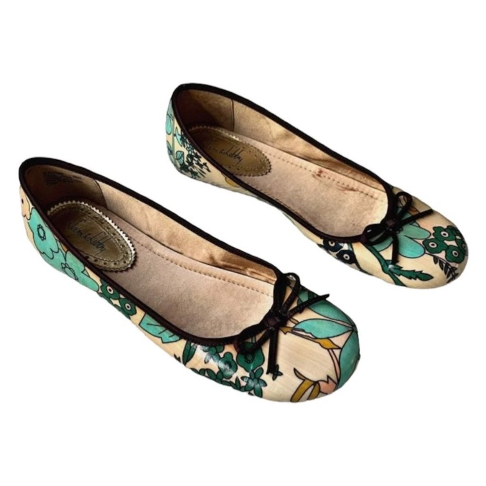 Floral Print Boho Sam & Libby Flats